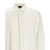 Emporio Armani Camicia REGULAR FIT in lino Beige con logo Aquila ricamato