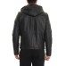 Harmont&Blaine Giubbotto in pelle logo cucito in tinta