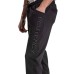 Peuterey pantalone di tuta nero con logo lettering nella parte anteriore ricamato 
