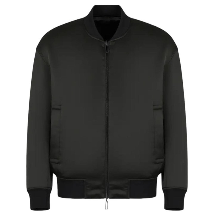 Emporio Armani Giubbotto nero reversibile nero