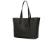 Pollini Borsa a spalla Nera con stampa Heritage e inserti neri