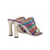 Pollini Sabot Bling Bling con fasce in raso multicolore e strass