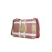 Pollini Borsa Rosa a tracolla con trama con motivo geometrico multicolore e logo P in metallo dorato 