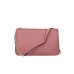 Pollini Borsa Rosa a tracolla con trama con motivo geometrico multicolore e logo P in metallo dorato 