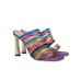 Pollini Sabot Bling Bling con fasce in raso multicolore e strass