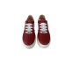 Philipp Plein Sneakers in pelle rossa con inserti a contrasto bianco e logo in metallo laterale