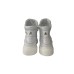 Philipp Plein Sneakers in pelle Bianca LIMITED EDITION con inserto laterale nero con logo in metallo applicato