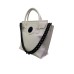Plein Sport  Borsa a mano large bianca con tracolla regolabile estraibile