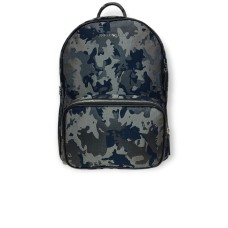 Emporio Armani Zaino in jacquard camoufalge Blu Navy/Black