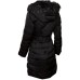 Guess giubbotto nero lungo trapuntato 