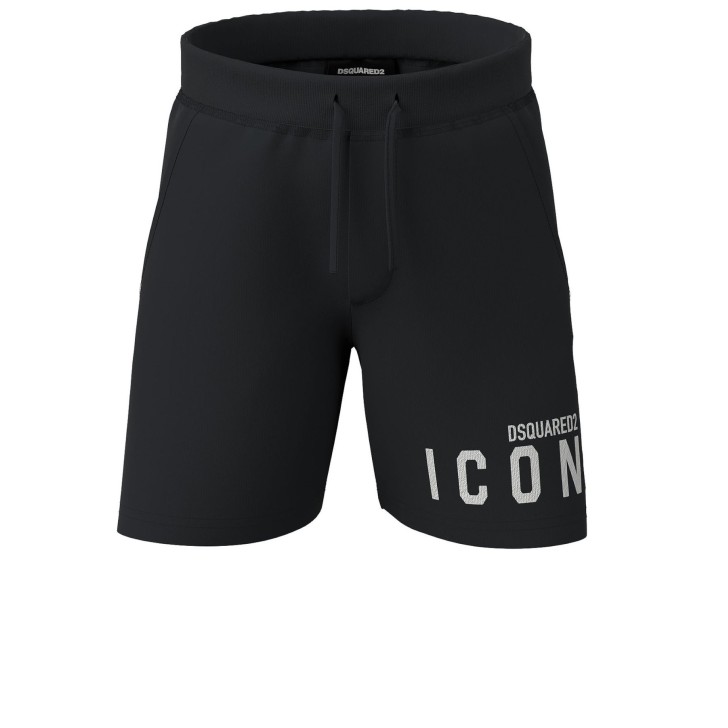 Dsquared2 Pantaloncino in cotone nero