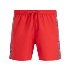 Emporio Armani Swimwear boxer mare Rosso con banda logata laterale
