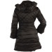 Guess giubbotto nero lungo trapuntato 