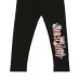 Moschino Leggings nero con logo lettering stampato