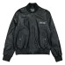 Versace Jeans Couture Bomber in pelle Nero da Uomo