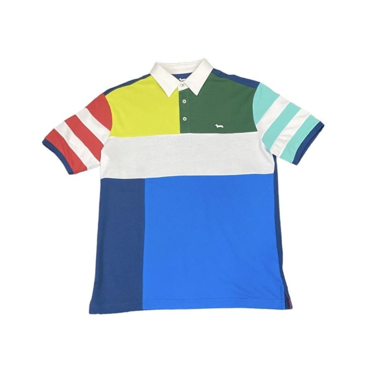 Harmont&Blaine Polo da Uomo a Righe Multicolor 