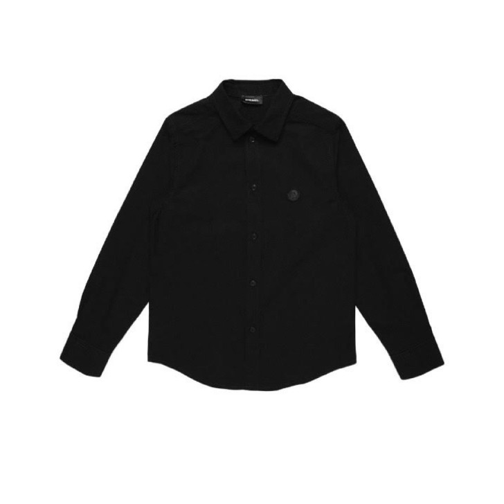 Diesel Camicia nera Slim fit da bambino 