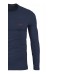 Emporio Armani T-shirt a manica lunga blu con logo stampato