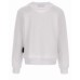 Philipp Plein Felpa bianca in cotone con maxi logo stampato