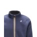 K-Way Felpa blu in pile con logo nella parte anteriore 