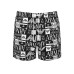 Emporio Armani Swimwear Costume boxer Nero logo EMPORIO ARMANI All Over