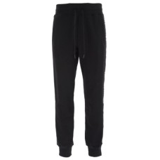 Versace Jeans Couture Pantalone sportivo nero con bande in nastro nero ai lati 