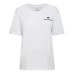 Chiara Ferragni T-shirt a manica corta in cotone Bianca con logo ricamato