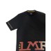 La Martina T-shirt da uomo Nera Logo a contrasto sulla parte inferiore