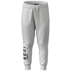 Dsquared2 Pantalone Jogger in cotone bianco