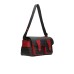 Pollini Borsa a spalla Messenger large Nera con Stampa Heritage e inserti Rossi