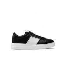 Emporio Armani Sneakers da Uomo in Pelle Nera