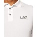 EA7 Emporio Armani Polo a manica lunga da uomo bianca