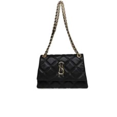 Steve Madden Borsa a spalla trapuntata nera da Donna