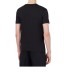 Emporio Armani T-shirt a manica corta Blu Navy da Uomo con logo lettering e inserto ricamato