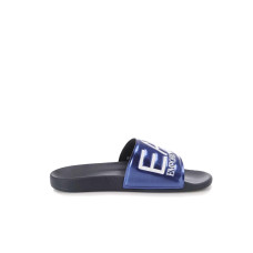 EA7 Emporio Armani Ciabatta da Uomo Nera/Blu con logo a contrasto