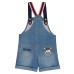 Moschino Salopette in jeans con Patch Teddy Bear