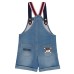 Moschino Salopette in jeans con Patch Teddy Bear