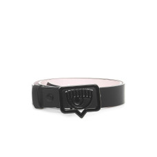 Chiara Ferragni Cintura in pelle Nera con fibbia EYE LIKE Black