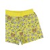 Moschino pantaloncino in cotone giallo con stampa Floreale e Teddy All Over