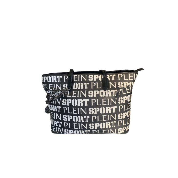 Plein Sport borsa a spalla nera con logo letterin All Over
