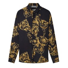 Versace Jeans Couture Camicia SLIM FIT in viscosa con Stampa Barocco