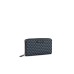 Emporio Armani Portafoglio Zip Around Monogram eagle All Over Blu