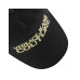 VERSACE JEANS COUTURE CAPPELLO BASEBALL UNISEX BLACK CON LOGO LETTERING RICAMATO GOLD