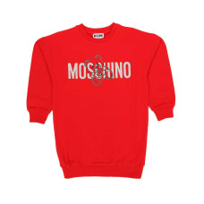 Moschino Felpa Rossa con logo lettering