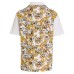 Versace Jeans Couture Polo Bianca da Uomo caratterizzata da stampa barocco sui lati