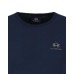 La Martina T-shirt girocollo da Uomo Blu Logo a contrasto