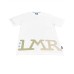 La Martina T-shirt da uomo bianca maxi logo a contrasto 