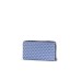 Emporio Armani Portafoglio Zip Around Monogram eagle all over Azzurro