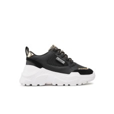 Versace Jeans Couture Sneakers da Donna Nera in pelle