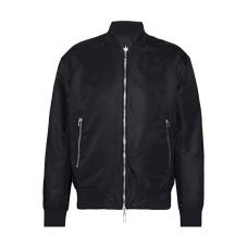 Emporio Armani Bomber reversibile Nero con maxi patch aquila cartoon